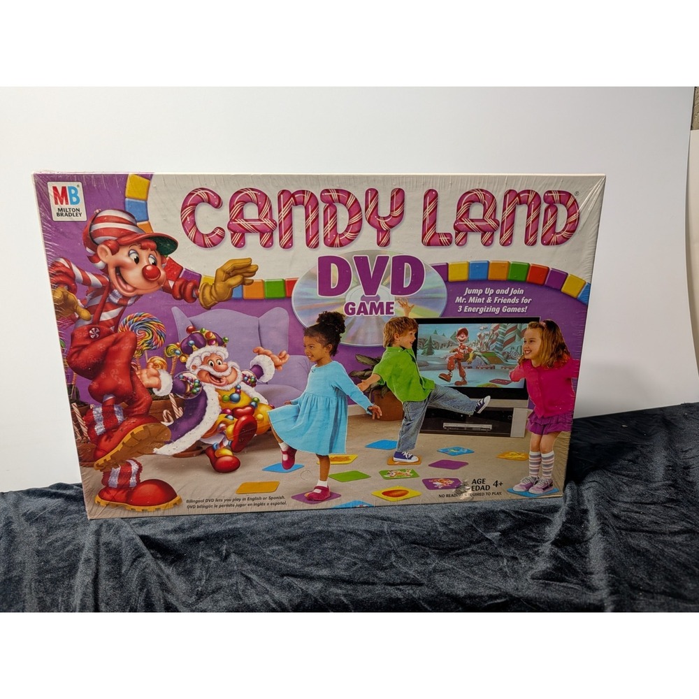 Candy Land DVD Board‎ Game Milton Bradley DVD New Family Game Rare 2005